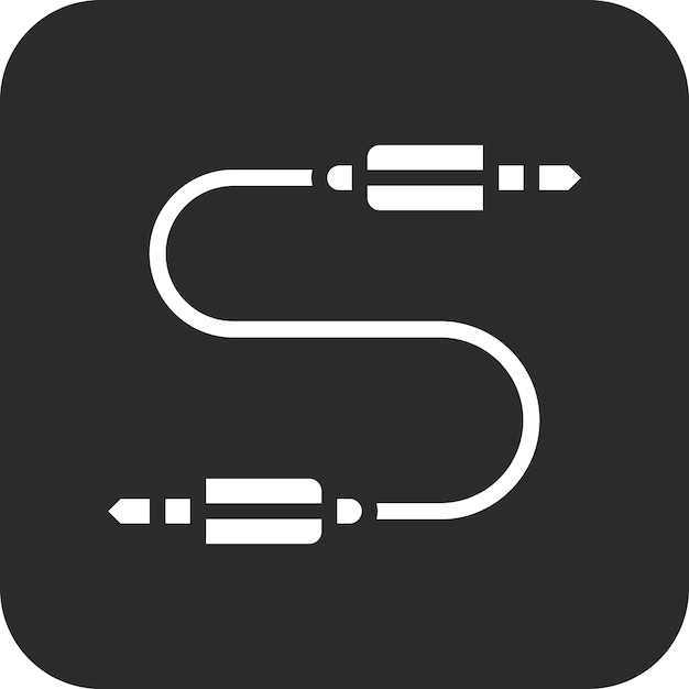 Ilustración del icono vectorial de audio del conjunto de iconos de computadora y hardware