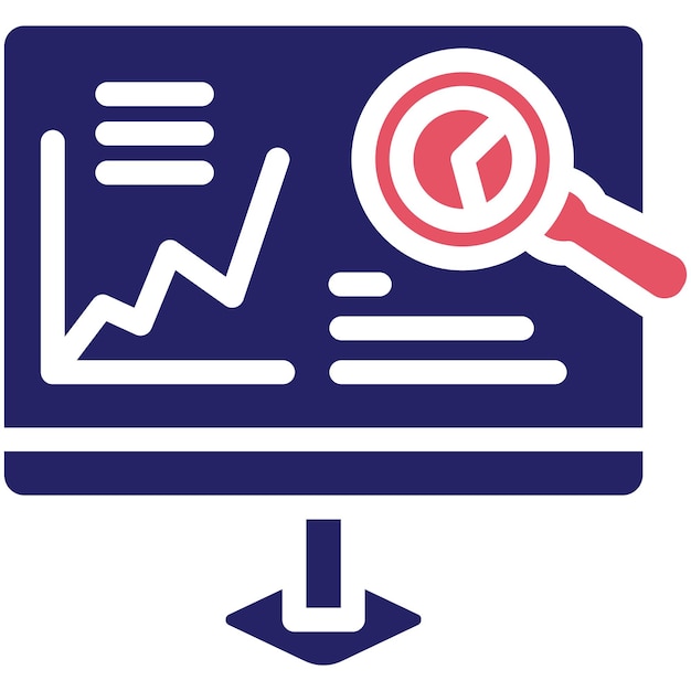 Vector ilustración del icono vectorial de auditoría del conjunto de iconos de marketing en línea