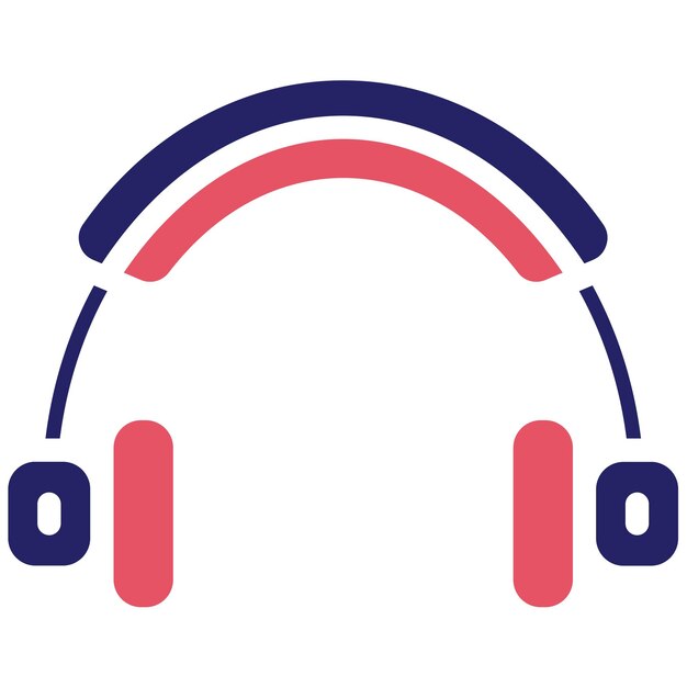 Ilustración del icono vectorial del auricular del conjunto de iconos de dispositivos electrónicos