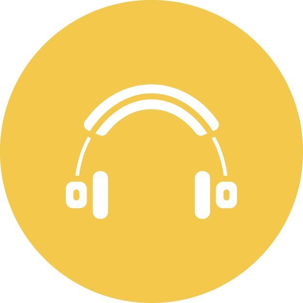 Ilustración del icono vectorial del auricular del conjunto de iconos de dispositivos electrónicos