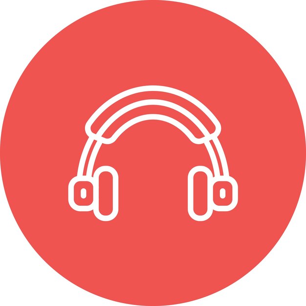 Ilustración del icono vectorial del auricular del conjunto de iconos de dispositivos electrónicos