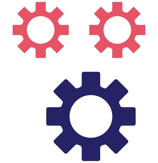 Ilustración del icono vectorial de automatización del conjunto de iconos de Business Analytics