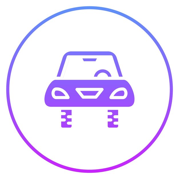 Vector ilustración del icono vectorial del automóvil del conjunto de iconos de transporte