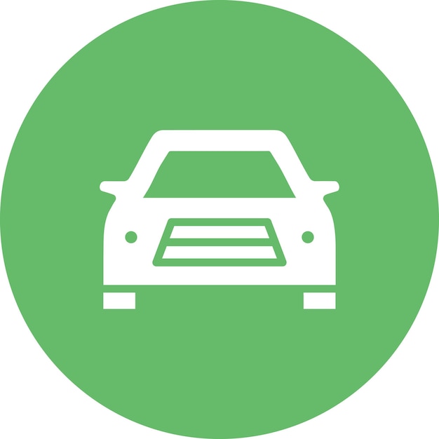 Ilustración del icono vectorial del automóvil inteligente del conjunto de iconos de la ciudad inteligente