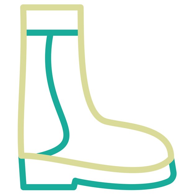 Ilustración del icono vectorial de Autumn Boots del conjunto de iconos de Autumn