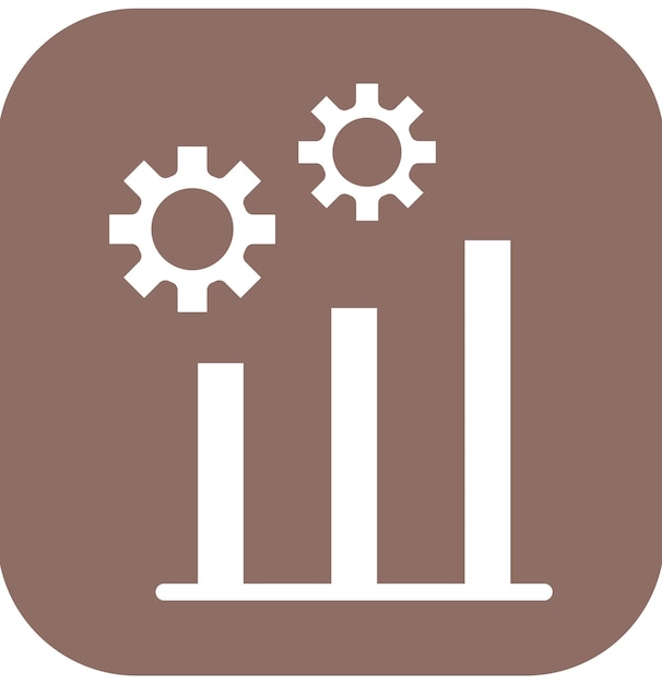 Ilustración del icono vectorial de avance del conjunto de iconos de Business Analytics