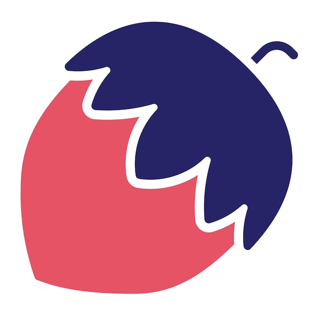 Ilustración del icono vectorial de avellana del conjunto de iconos de frutas y verduras