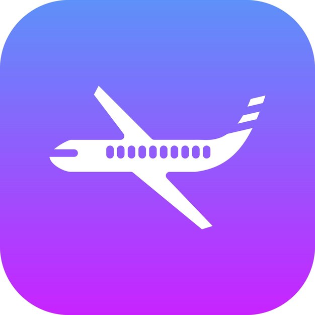 Ilustración del icono vectorial del avión del conjunto de iconos de Auto Racing