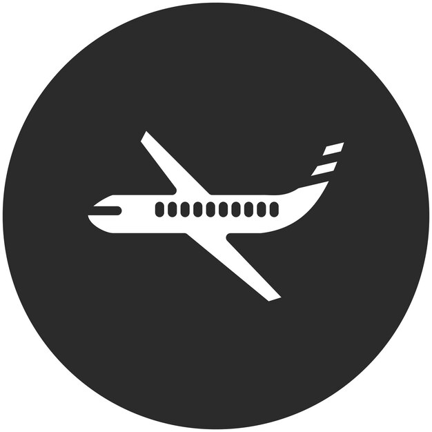 Ilustración del icono vectorial del avión del conjunto de iconos de Auto Racing