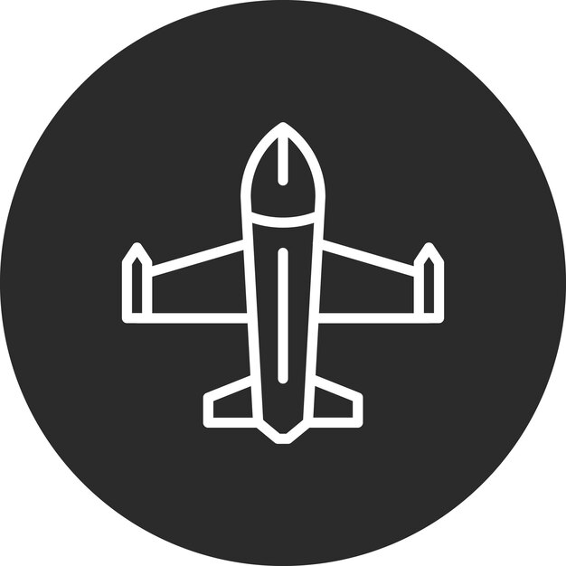 Vector ilustración del icono vectorial de avión del conjunto de iconos de aviación