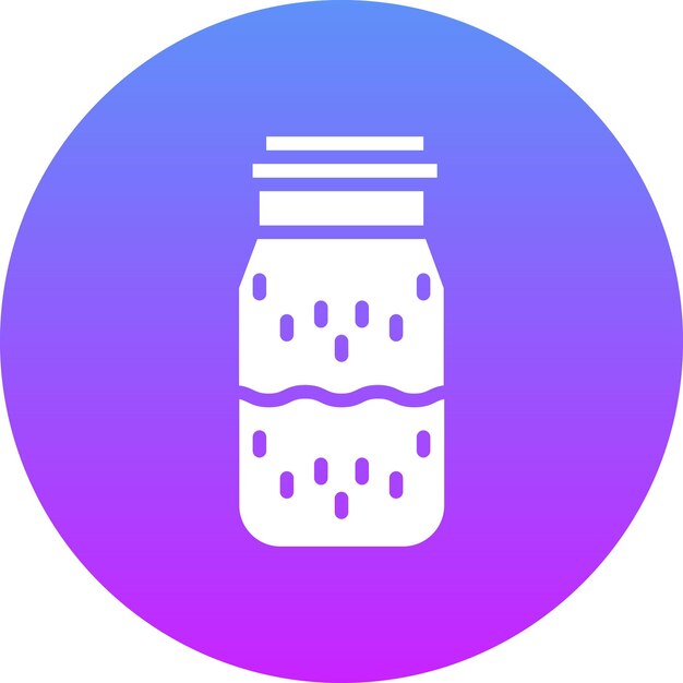 Ilustración del icono vectorial de azúcar del conjunto de iconos de mañanas y desayunos