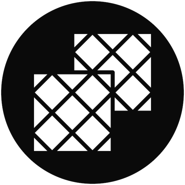Ilustración del icono vectorial de azulejos de piso del conjunto de iconos de mejoras para el hogar