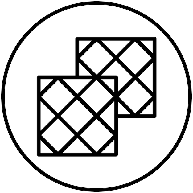 Ilustración del icono vectorial de azulejos de piso del conjunto de iconos de mejoras para el hogar