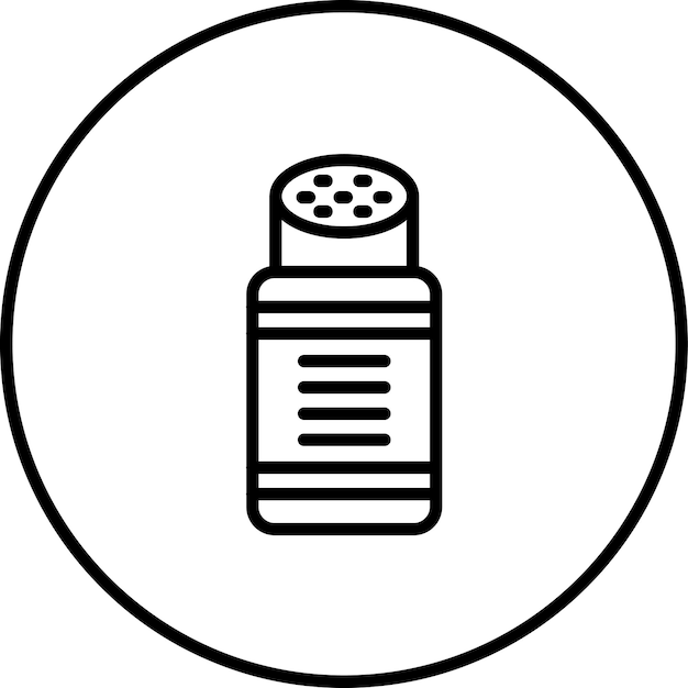 Ilustración del icono vectorial de Baby Powder del conjunto de iconos de Baby