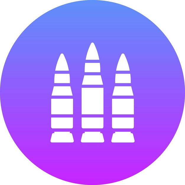 Ilustración del icono vectorial de bala del conjunto de iconos del Oeste Salvaje