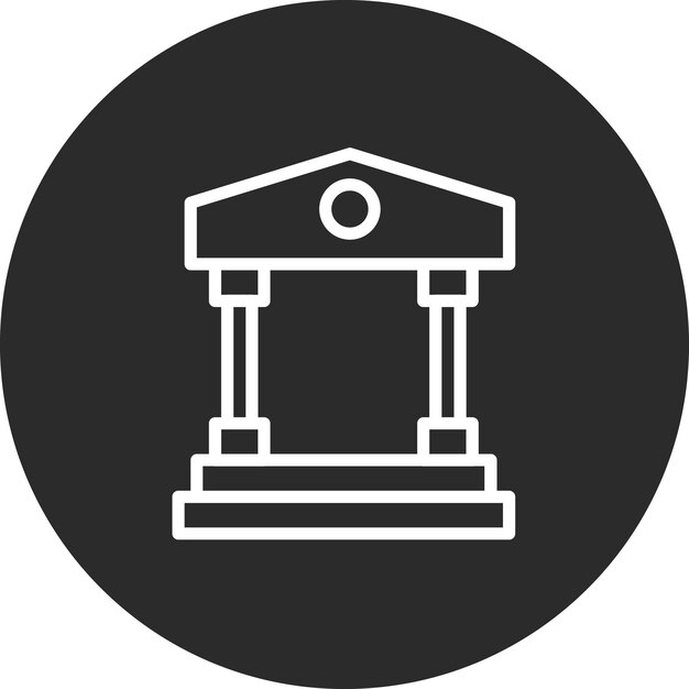 Ilustración del icono vectorial de banca personal del conjunto de iconos de contabilidad