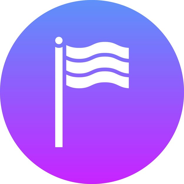 Ilustración del icono vectorial de la bandera de Dubai del conjunto de iconos de Dubai