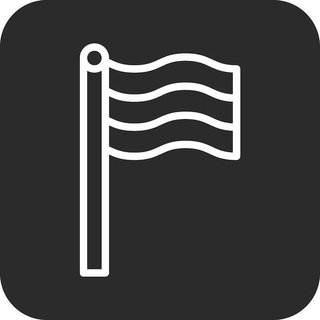 Ilustración del icono vectorial de la bandera de Dubai del conjunto de iconos de Dubai