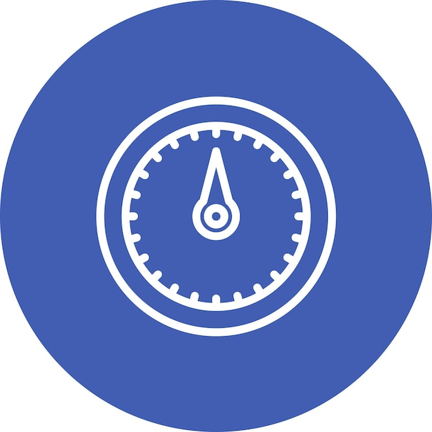 Ilustración del icono vectorial del barómetro del conjunto de iconos del tiempo