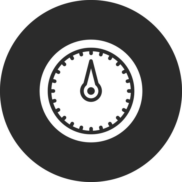 Ilustración del icono vectorial del barómetro del conjunto de iconos del tiempo