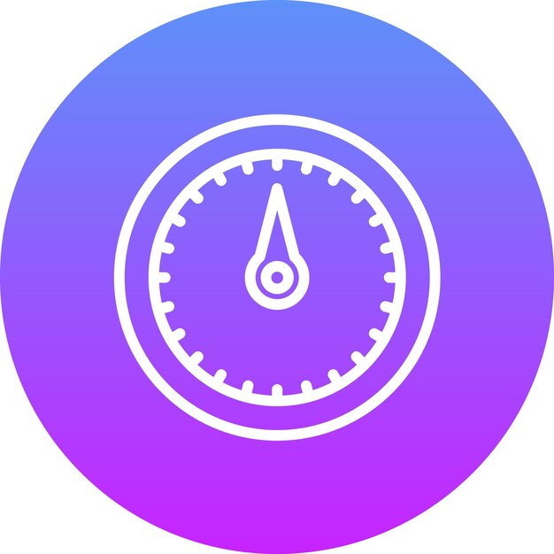 Ilustración del icono vectorial del barómetro del conjunto de iconos del tiempo