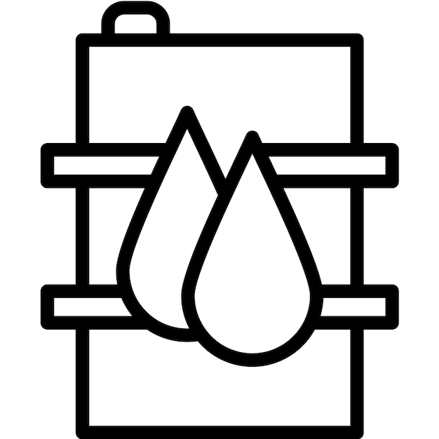 Ilustración del icono vectorial del barril del conjunto de iconos de Pilates