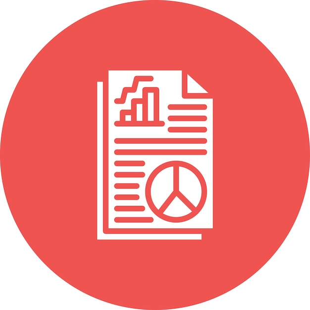 Ilustración del icono vectorial de la base de datos financiera del conjunto de iconos de contabilidad