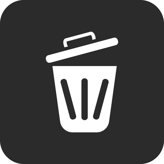 Ilustración del icono vectorial de la basura de reciclaje del conjunto de iconos de Ecología