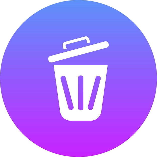 Ilustración del icono vectorial de la basura de reciclaje del conjunto de iconos de Ecología