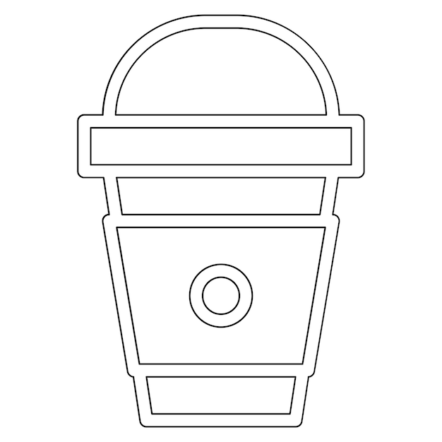 Ilustración del icono vectorial del batido del año nuevo