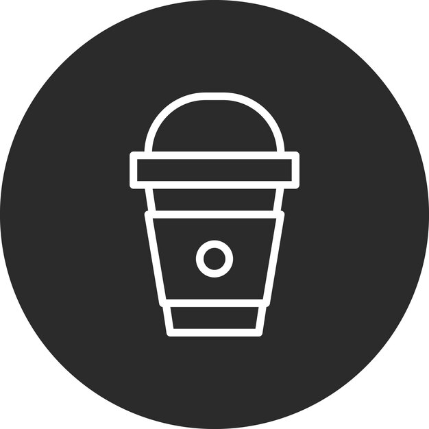 Ilustración del icono vectorial del batido del año nuevo