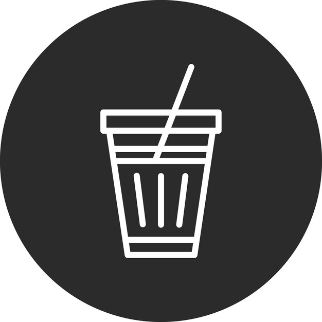 Ilustración del icono vectorial de bebidas del conjunto de iconos de servicios hoteleros