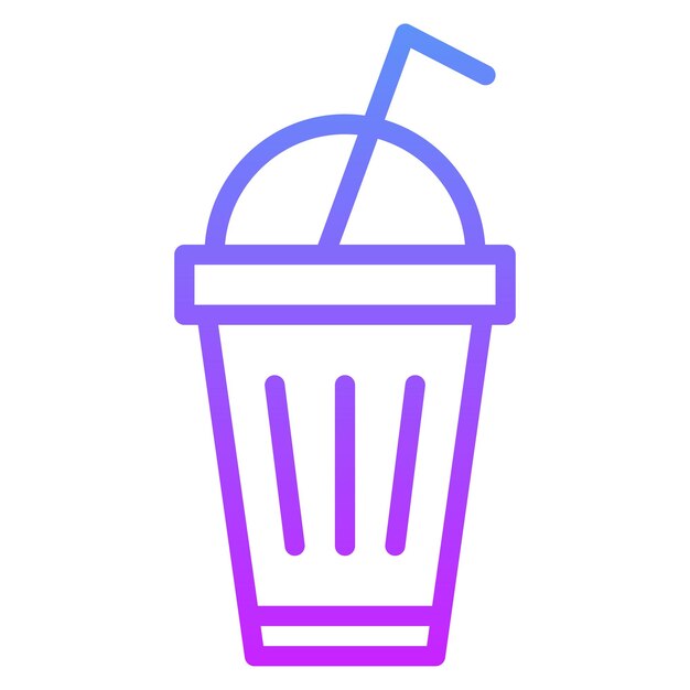 Ilustración del icono vectorial de bebidas del conjunto de iconos de servicios hoteleros