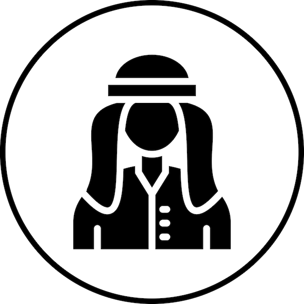 Ilustración del icono vectorial beduino del conjunto de iconos del desierto