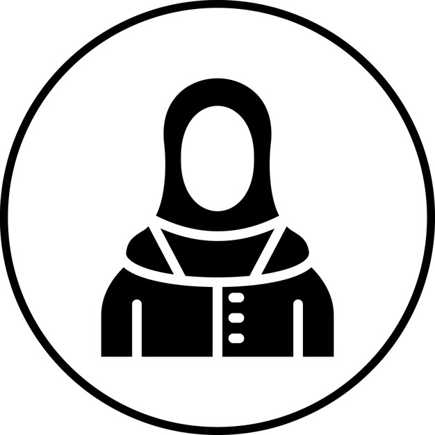 Ilustración de icono vectorial beduino femenino del conjunto de iconos del desierto