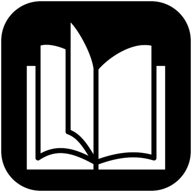 Ilustración del icono vectorial de la bibliografía del conjunto de iconos de literatura