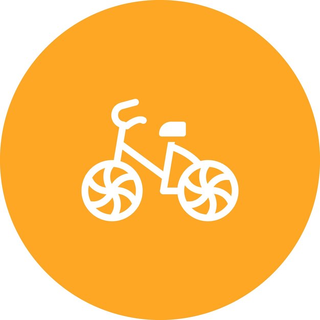 Ilustración del icono vectorial de la bicicleta del conjunto de iconos de transporte