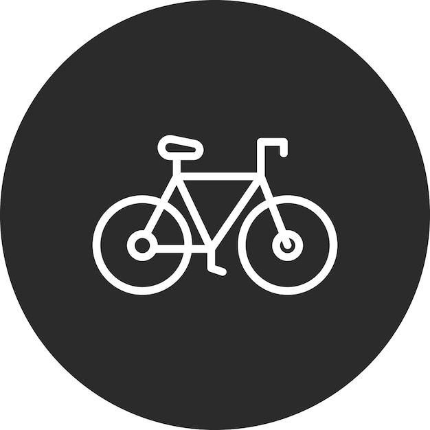 Ilustración del icono vectorial de la bicicleta de primavera del conjunto de iconos de la primavera