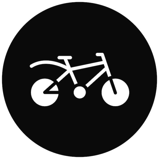 Ilustración del icono vectorial de bicicletas del conjunto de iconos de Outdoor Fun