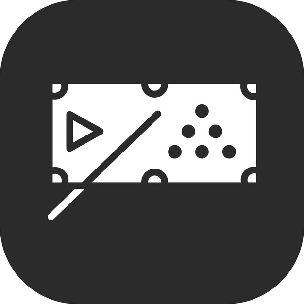Ilustración del icono vectorial de billar del conjunto de iconos de servicios hoteleros