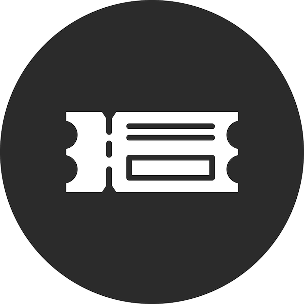 Ilustración del icono vectorial del billete del conjunto de iconos de aviación