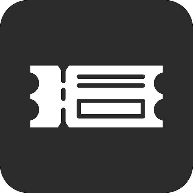 Ilustración del icono vectorial del billete del conjunto de iconos de aviación