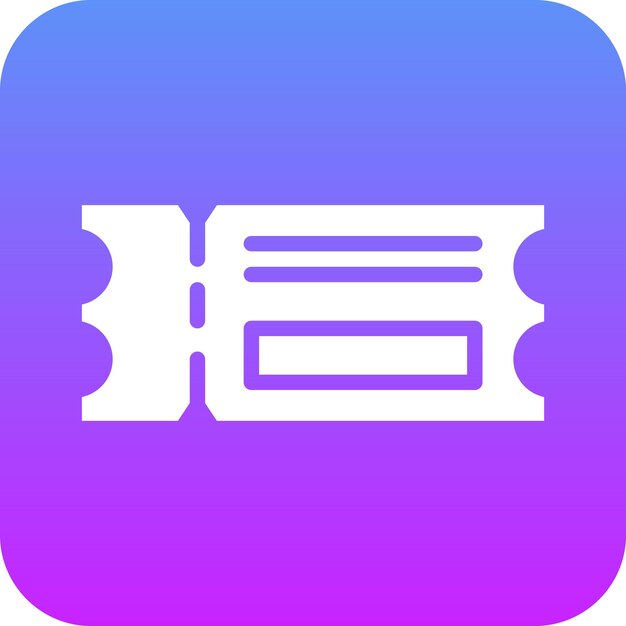 Ilustración del icono vectorial del billete del conjunto de iconos de aviación