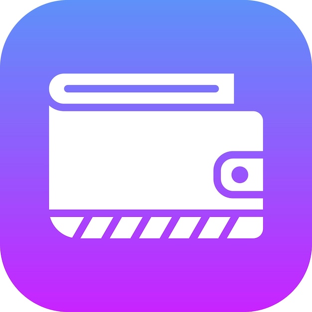 Ilustración del icono vectorial de billetera del conjunto de iconos de compras y comercio electrónico