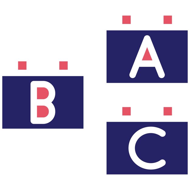Ilustración del icono vectorial de bloques del conjunto de iconos de bebés
