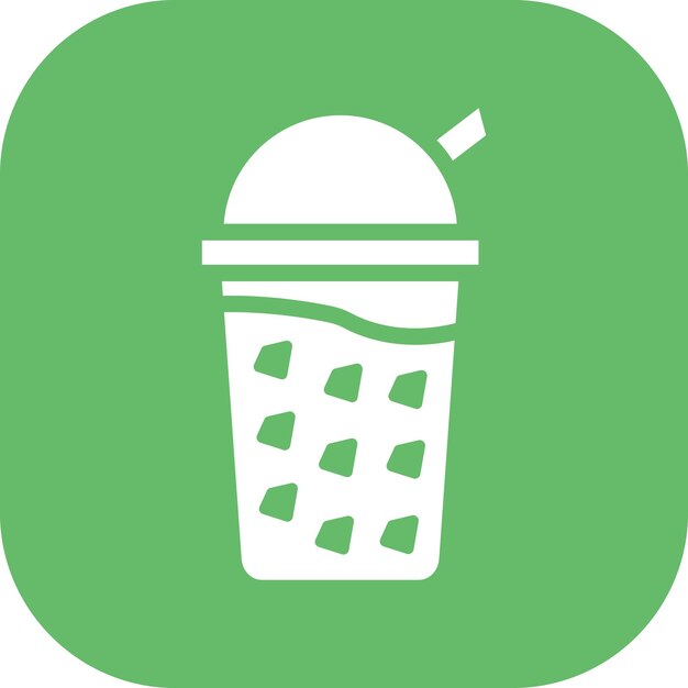 Ilustración del icono vectorial de Boba del conjunto de iconos de World Cuisine
