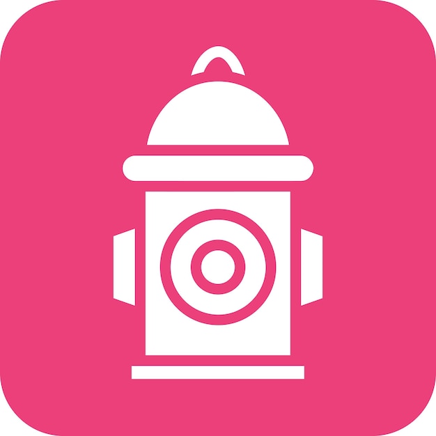 Ilustración del icono vectorial de la boca de agua del conjunto de iconos de City Elements