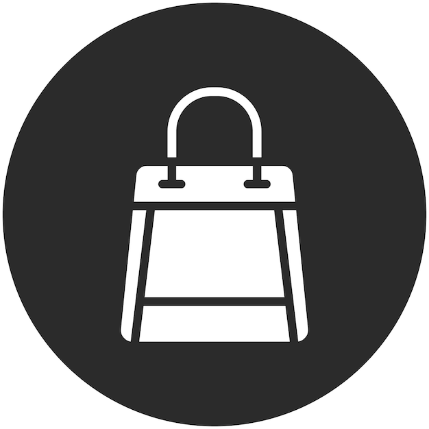 Ilustración del icono vectorial de la bolsa de compras del conjunto de iconos de compras y comercio electrónico