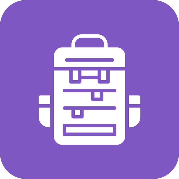 Ilustración del icono vectorial de la bolsa del conjunto de iconos de moda