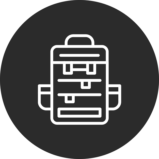 Ilustración del icono vectorial de la bolsa del conjunto de iconos de moda